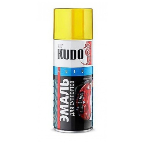 KUDO/ KU-5213 Эмаль для суппортов, желтая, эарозоль, 520мл