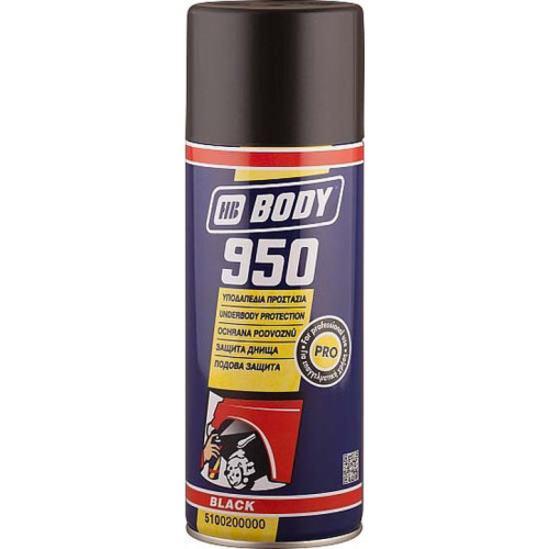 BODY/ 950 Мастика на основе каучука, (черная) аэрозоль 0,4л