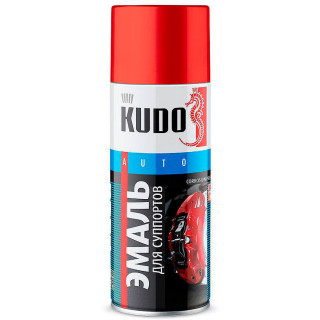 KUDO/ KU-5211 Эмаль для суппортов, красная, эарозоль, 520мл