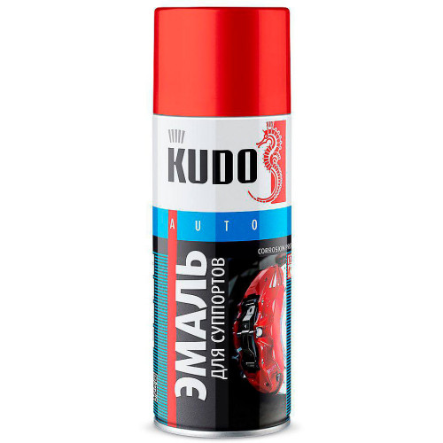 KUDO/ KU-5211 Эмаль для суппортов, красная, эарозоль, 520мл